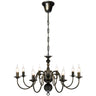 Antique Metal Chandelier 8 X E14 Bulbs