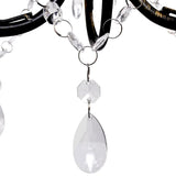 Art Nouveau Style Chandelier Crystal Beads 3Xe14 Bulbs