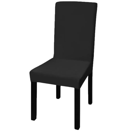 Straight Stretchable Chair Cover 4 Pcs