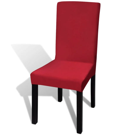 Straight Stretchable Chair Cover 4 Pcs