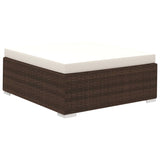 6 Piece Garden Lounge Set With Cushions Poly Rattan