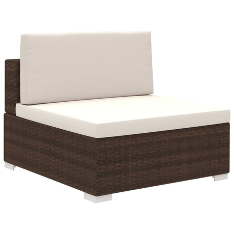 8 Piece Garden Lounge Set With Cushions Poly Rattan