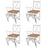 Dining Chairs 2 Pcs Pinewood