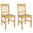 Dining Chairs 2 Pcs Pinewood