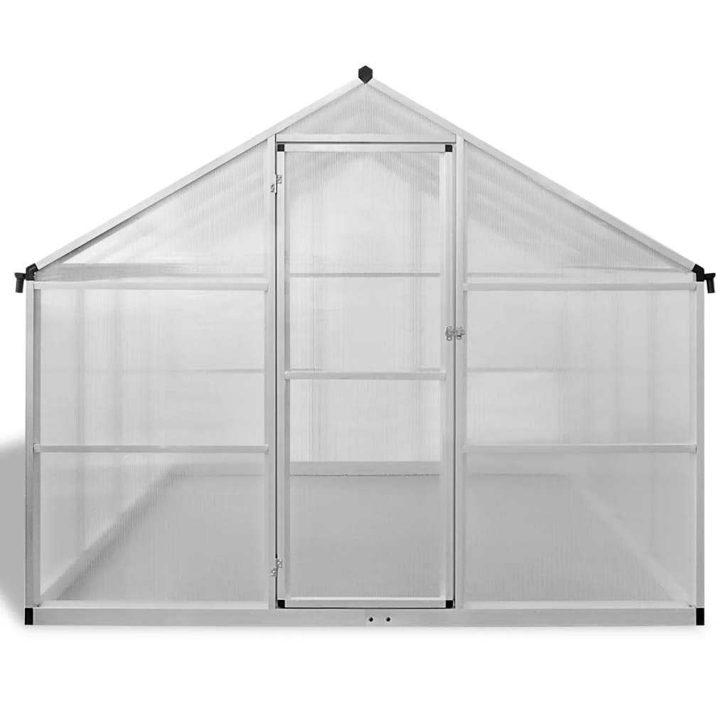 Reinforced Aluminium Greenhouse With Base Frame 6.05 M²