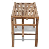 Folding Garden Bench 118 Cm Bamboo