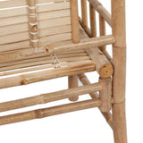 Garden Bench 120 Cm Bamboo