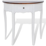 Console Table With Drawer And Top Half-Round