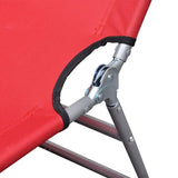 Folding Sun Lounger Powder-Coated Steel