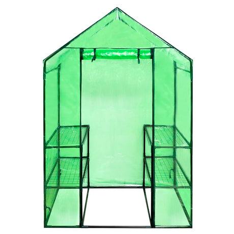 Walk-In Greenhouse With 4 Shelves