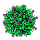 Set Of 2 Artificial Boxwood Ball With Lavender