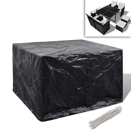 Garden Furniture Covers 2Pcs 4 Person Poly Rattan 113X113Cm