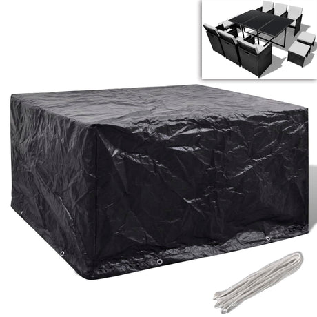 Garden Furniture Covers 2Pcs 4 Person Poly Rattan 113X113Cm
