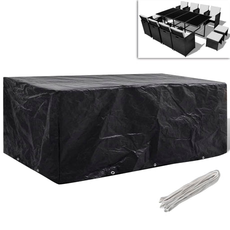 Garden Furniture Covers 2Pcs 4 Person Poly Rattan 113X113Cm