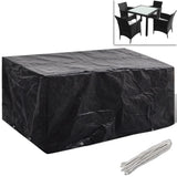 Garden Furniture Covers 2Pcs 4 Person Poly Rattan 113X113Cm