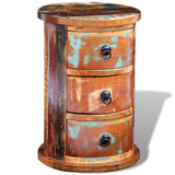 Reclaimed Cabinet With 3 Drawers Solid Wood