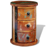 Reclaimed Cabinet With 3 Drawers Solid Wood