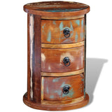 Reclaimed Cabinet With 3 Drawers Solid Wood