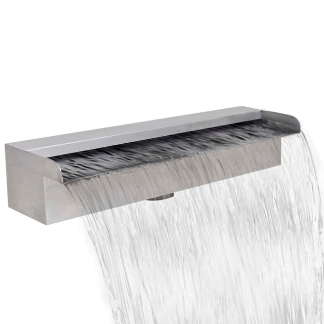 Rectangular Waterfall Pool Fountain Stainless Steel