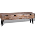 Console Tv Cabinet With 4 Drawers Reclaimed Teak