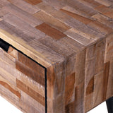 Console Tv Cabinet With 4 Drawers Reclaimed Teak