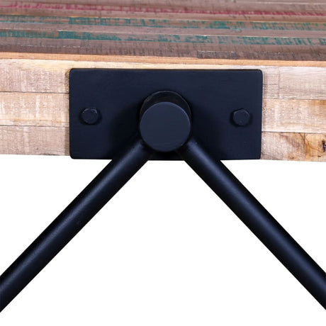 Coffee Table With V-Shaped Legs Reclaimed Teak Wood