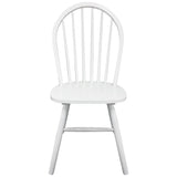 Dining Chairs 2 Pcs Solid Rubber Wood
