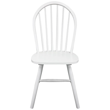 Dining Chairs 2 Pcs Solid Rubber Wood