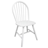 Dining Chairs 2 Pcs Solid Rubber Wood