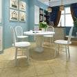 Dining Chairs 2 Pcs Solid Rubber Wood
