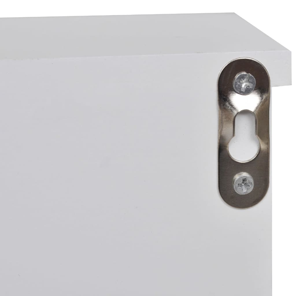 Wall Cabinet For Keys And Jewelery With Doors And Hooks