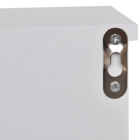 Wall Cabinet For Keys And Jewelery With Doors And Hooks