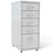 Mobile File Cabinet 28X41X109 Cm Metal