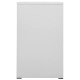 Filing Cabinet Light Grey 46X62X102.5 Cm Steel