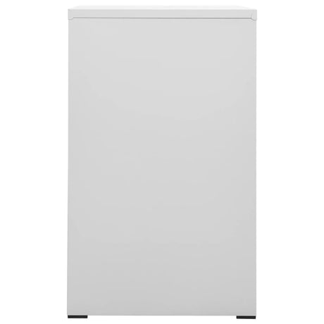 Filing Cabinet Light Grey 46X62X102.5 Cm Steel
