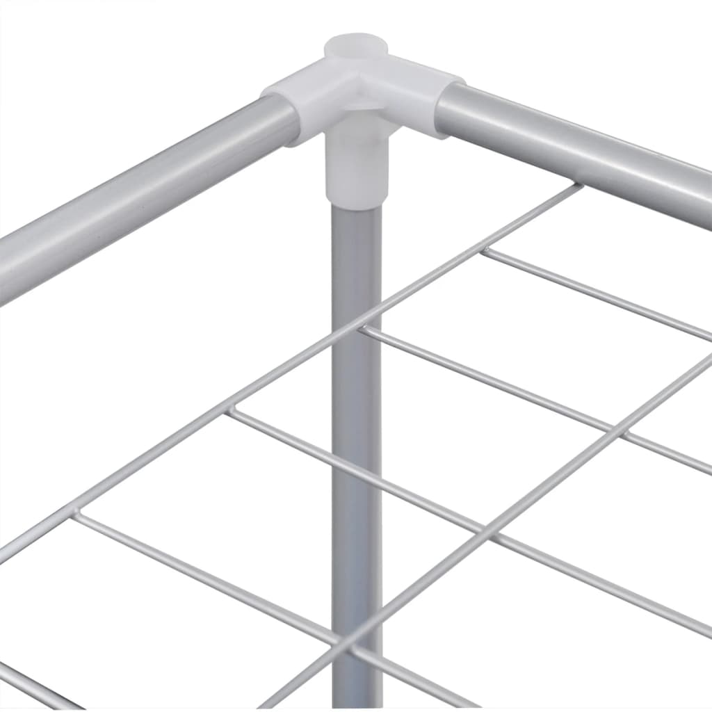 2-Section Laundry Sorter Hamper With A Top Shelf For Drying