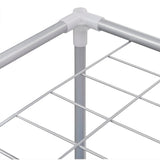 2-Section Laundry Sorter Hamper With A Top Shelf For Drying