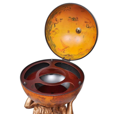 Globe Bar Wine Stand Atlas Design 42X42X85 Cm
