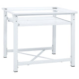 Washing And Drying Machine Pedestal With Pull-Out Shelves White