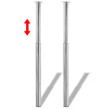 2 Telescopic Table Legs 710 Mm-1100 Mm