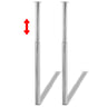 2 Telescopic Table Legs 710 Mm-1100 Mm