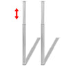 2 Telescopic Table Legs 710 Mm-1100 Mm