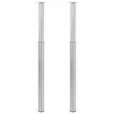 2 Telescopic Table Legs 710 Mm-1100 Mm