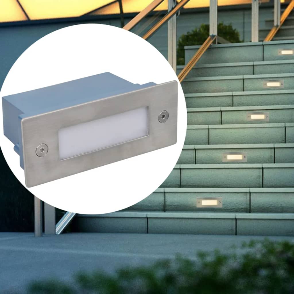 2 Led Recessed Stair Light 44 X 111 X 56 Mm