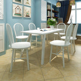 Dining Chairs 2 Pcs Solid Rubber Wood