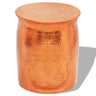 Hammered Aluminium Stool/Side Table Brass/ Colour