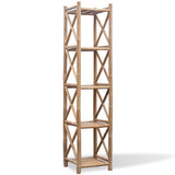 4-Tier Square Bamboo Shelf
