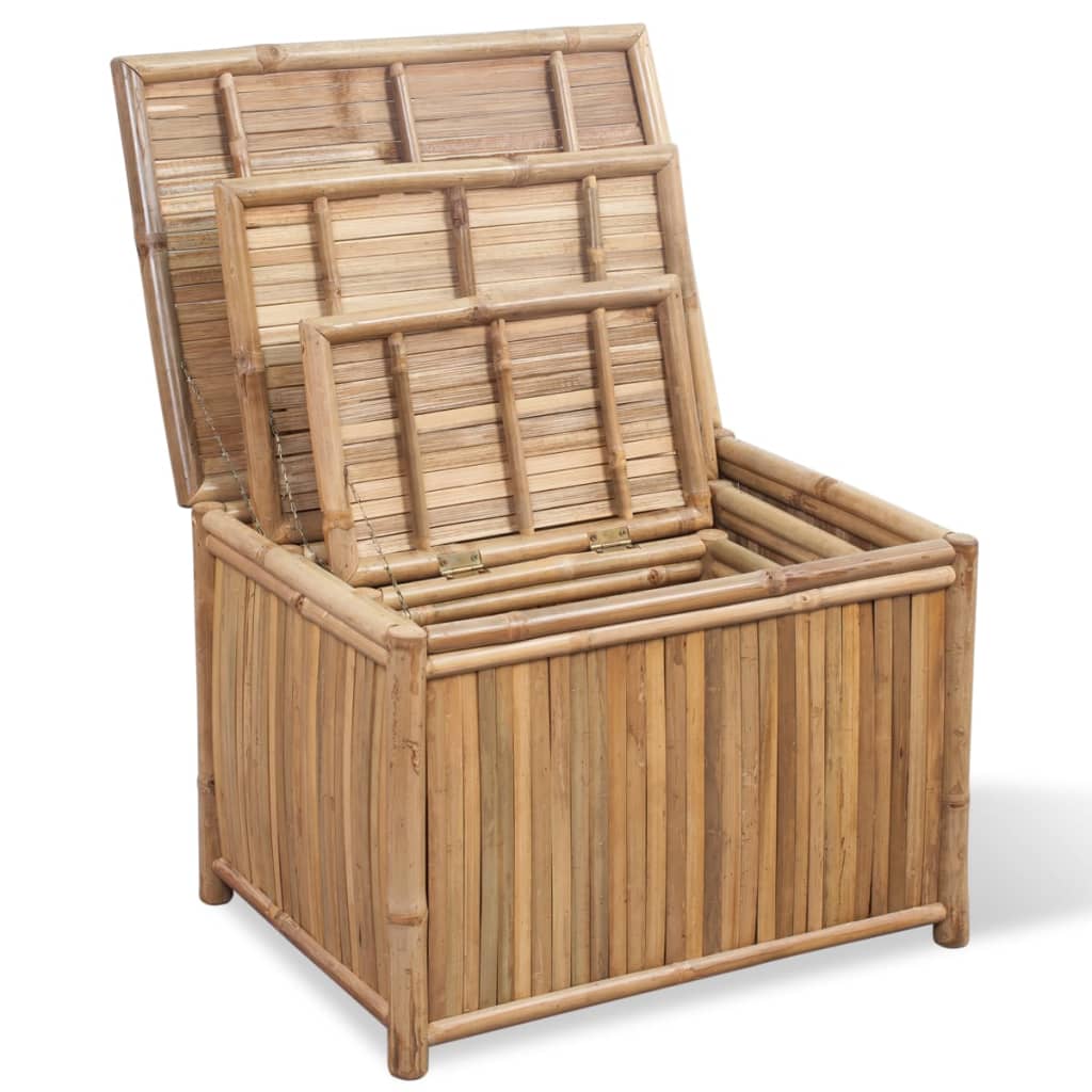 Storage Boxes 3 Pcs Bamboo