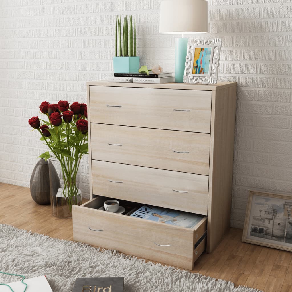 Sideboard With 4 Drawers 60X30.5X71 Cm