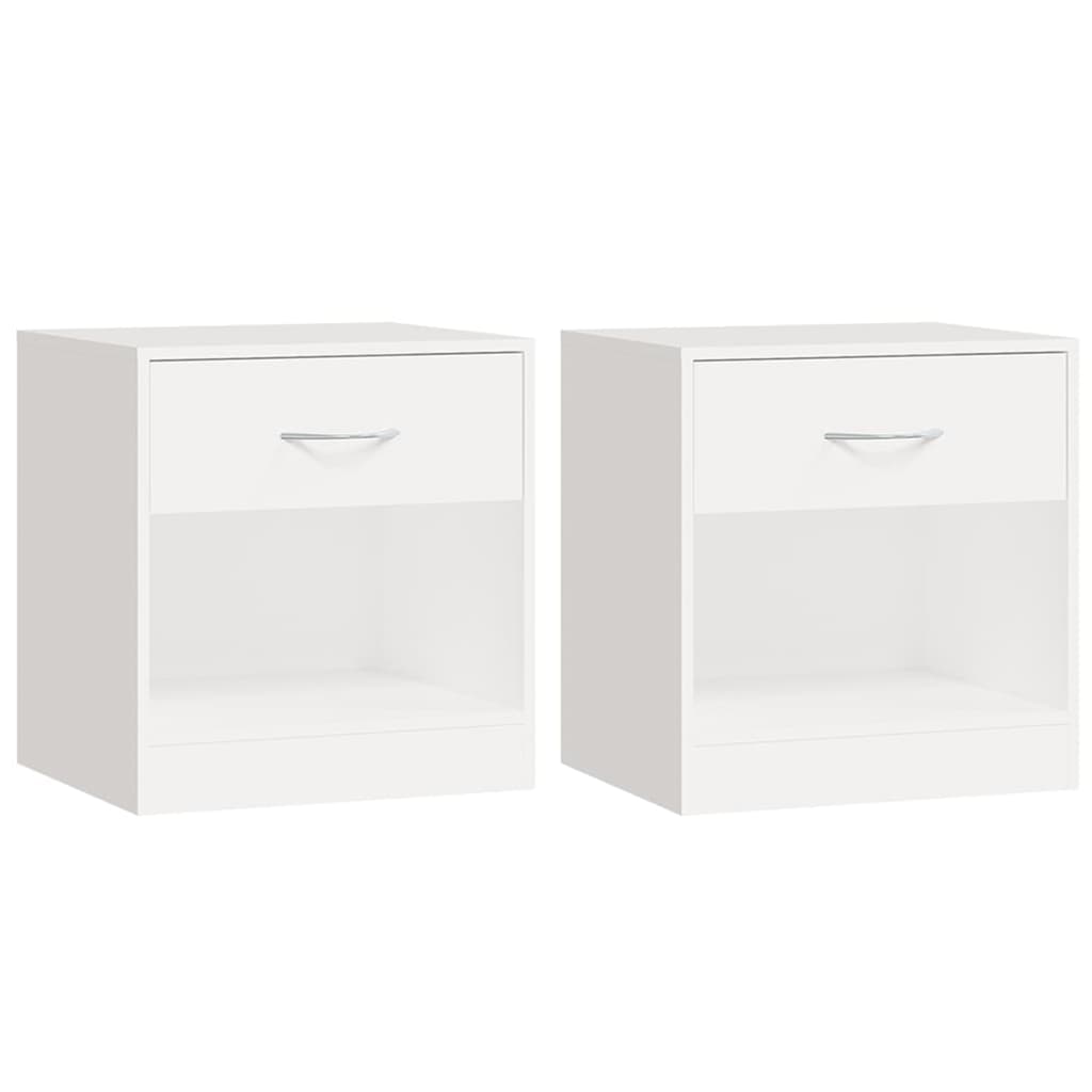 Nightstand 2 Pcs With Drawer